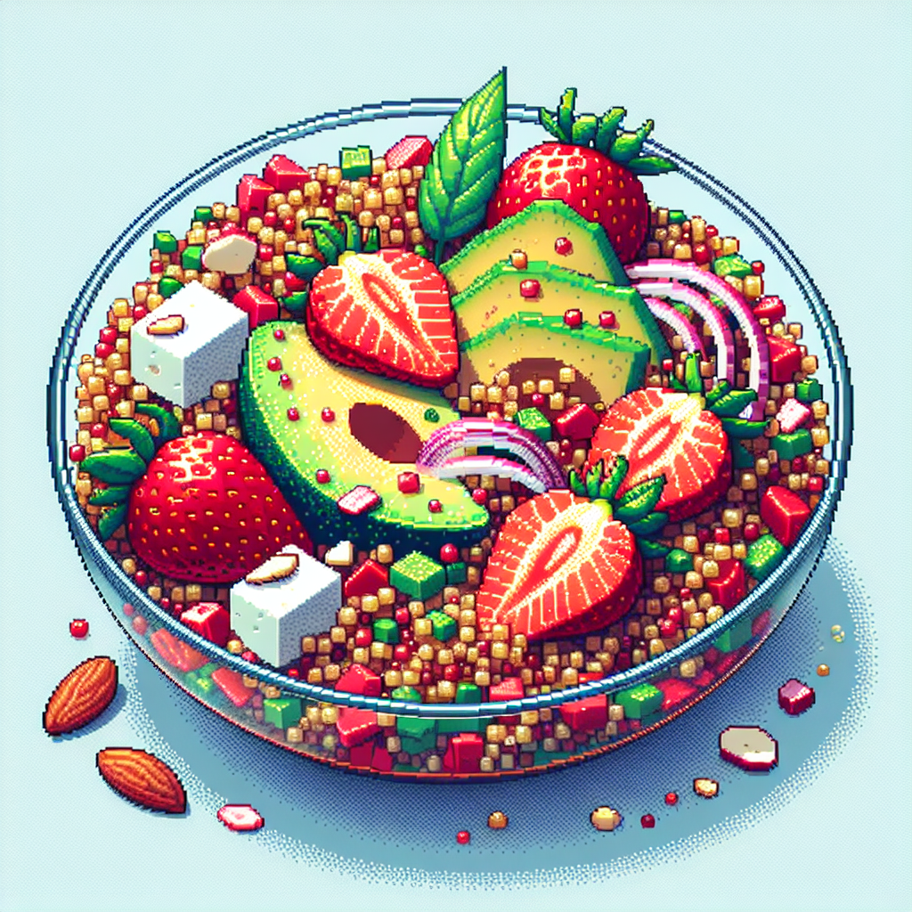 Strawberry Infused Quinoa Salad