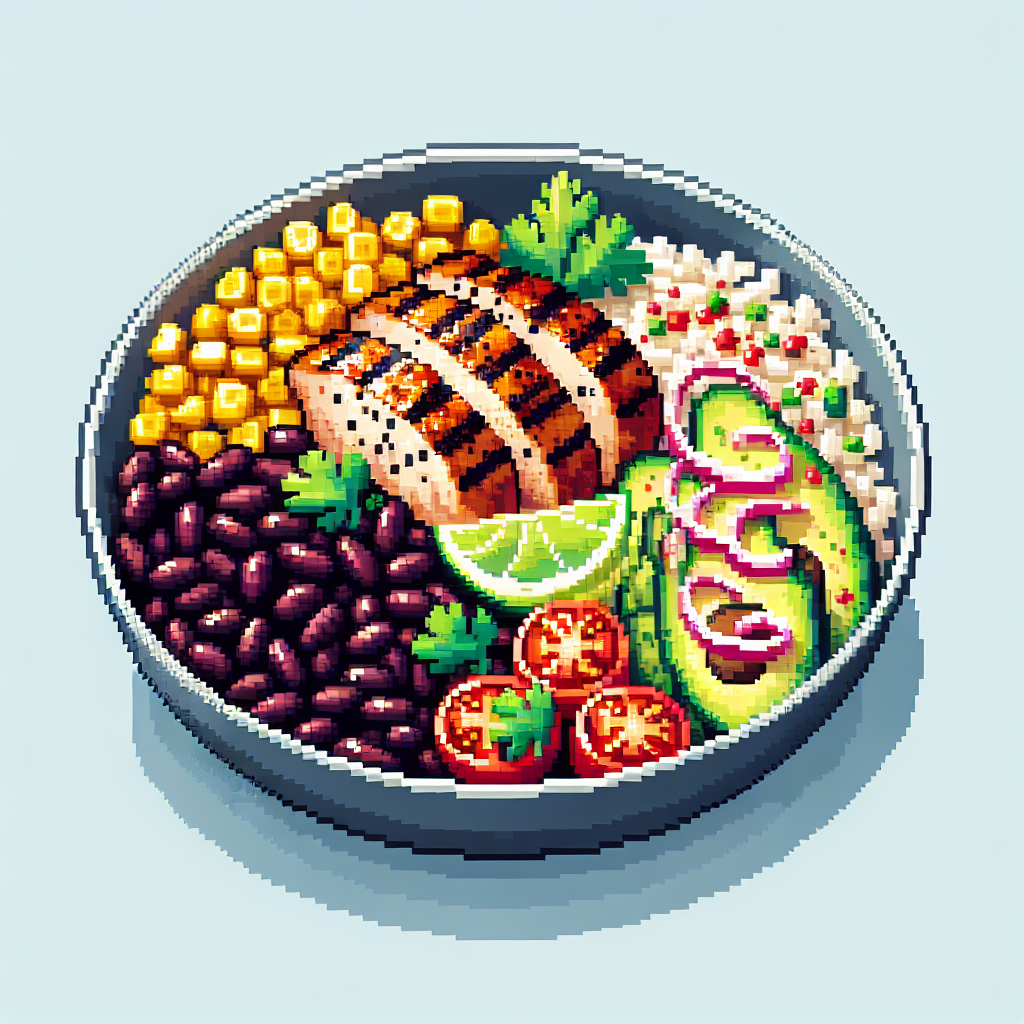 Grilled Chicken Bowl with Black Beans